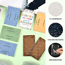 2 Bags 2 Styles Rectangle Laser Transparent Plastic Packaging Bags&nbsp;ABAG-SP0001-46C