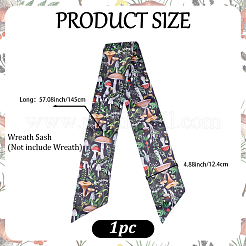 1Pc Mushroom Printed Polyester Wrap Lady Belts&nbsp;AJEW-CP0009-89B