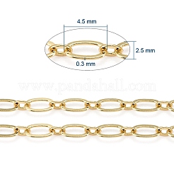 3.28 Feet Brass Figaro Chains&nbsp;X-CHC-G005-15G