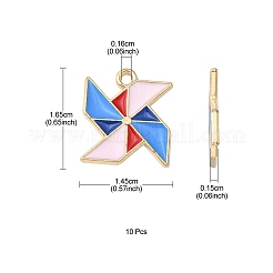 Alloy Enamel Pendants&nbsp;ENAM-YW0002-16
