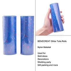 Star Sequin Deco Mesh Ribbons&nbsp;OCOR-BC0006-04N