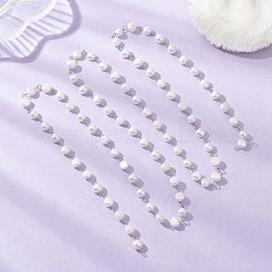 Natural Cultured Freshwater Pearl Link Chains&nbsp;AJEW-JB01585-01