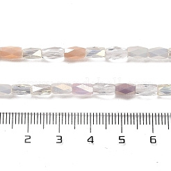 Electroplate Glass Beads Strands&nbsp;EGLA-D030-07A