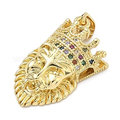 Brass Micro Pave Colorful Cubic Zirconia Pendants&nbsp;KK-A282-25G