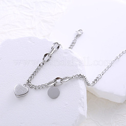 Titanium Steel Heart Letter Pendant Unisex Casual Hip-Hop Bracelet Elegant Simple Stylish Jewelry&nbsp;AP0577