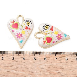 Rack Plating Alloy Enamel Pendants&nbsp;FIND-C050-09G-03