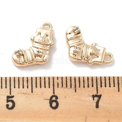 Micro Pave Clear Cubic Zirconia Pendants&nbsp;KK-M102-02G