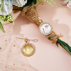 2Pcs Alloy Rhinestone Pendant Setting&nbsp;PALLOY-FH00156