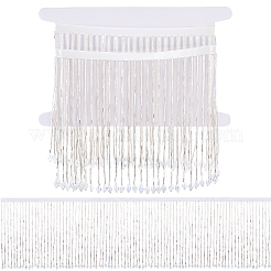 1 Yard Glass Beaded Tassel Ribbon&nbsp;DIY-FG0010-38C