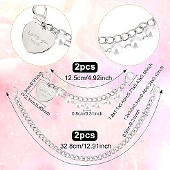 4Pcs 2 Style Iron Shoe Chain&nbsp;DIY-FG0003-14