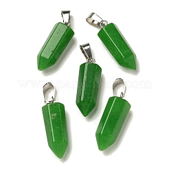Dyed Natural White Jade Pendants&nbsp;G-Z067-07P-22