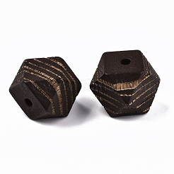 Painted Natural Wood Beads&nbsp;WOOD-T021-52C-02