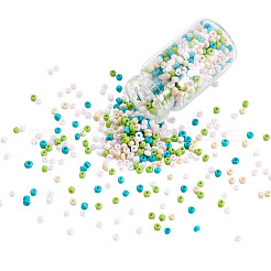 Opaque Glass Round Seed Beads&nbsp;GLAA-TAC0025-07A-03