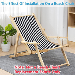 1Pc Stripe Polyester Chair Replacement Fabric&nbsp;AJEW-GF0014-50I