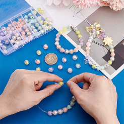 120Pcs 10 Style Transparent Acrylic Beads&nbsp;TACR-PH0001-35
