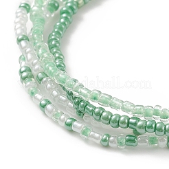 4Pcs 4 Style Glass Seed Beaded 4 Layer Multi-strand Bracelets Set&nbsp;BJEW-JB09034