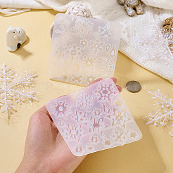 2Pcs 2 Styles Snowflake Series DIY Silicone Ornaments Pendant Molds&nbsp;SIMO-TA0001-13