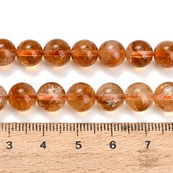 Hearted Natural Citrine Beads Strands&nbsp;GG-T002-A02-8mm