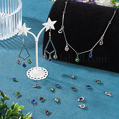 20Pcs Faceted Glass Charms&nbsp;RGLA-TADJ0001-01I