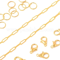 DIY Paperclip Chain Necklace Making Kit&nbsp;DIY-YW0005-34