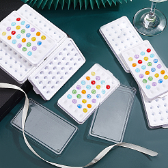 32-Hole Rectangle Plastic Loose Gems Storage Boxes&nbsp;FIND-WH0420-27B