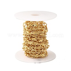 Rack Plating Brass Star & Rectangle Link Chains&nbsp;CHC-I040-10G