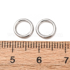 Brass Closed Jump Rings&nbsp;KK-CBA75F9-01