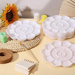 10Pcs Flower Plastic Artist Painting Palette&nbsp;AJEW-GL0003-39