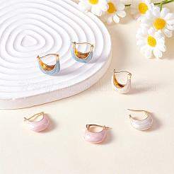 Enamel Arch Hoop Earrings&nbsp;JE1109C