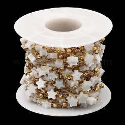 Star Natural Shell Link Chains&nbsp;CHS-G028-05C-G