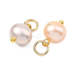 Natural Cultured Freshwater Pearl Pendants&nbsp;PALLOY-JF05587-01
