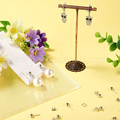 20Pcs Brass Ball Post Stud Earring Findings&nbsp;FIND-TA0011-06P
