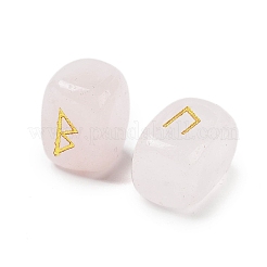 Rectangle Natural Rose Quartz Rune Stones&nbsp;G-Z059-01C