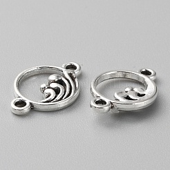 Tibetan Style Alloy Connector Charms&nbsp;TIBEP-WH0003-09AS-01