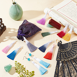 20Pcs 10 Colors Polyester Tassel Big Pendant Decorations&nbsp;FIND-PH0006-73