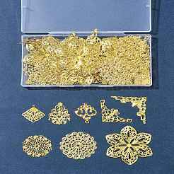 64Pcs 8 Styles Iron Filigree Joiners&nbsp;FIND-FS0003-18