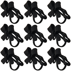30Pcs Spray Printed Alloy Bowknot Clip-on Earrings&nbsp;EJEW-SP0001-08