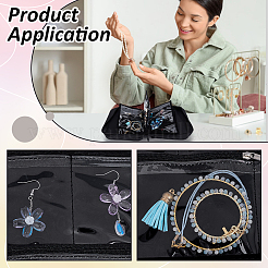Polyester Jewelry Organizer Bags with Handles and PVC Sheet Inside&nbsp;AJEW-WH0348-779
