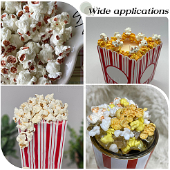 80Pcs 2 Colors Plastic Popcorn Miniature Ornaments&nbsp;RESI-SC0006-91