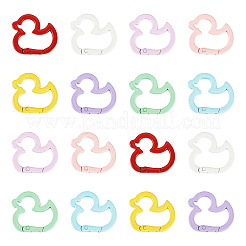 Baking Paint Alloy Spring Gate Rings&nbsp;FIND-TAC0007-35