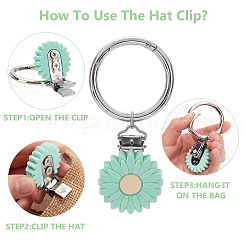 Silicone Hat Clip for Travel&nbsp;HJEW-AB00576-02