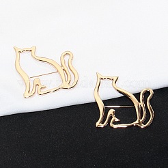Cat Outline Alloy Brooch&nbsp;PW-WG63C11-01