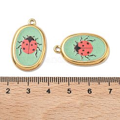 304 Stainless Steel Enamel Pendants&nbsp;STAS-K295-53G-01