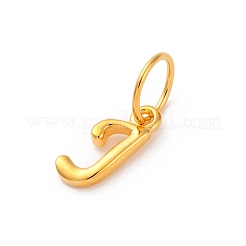 925 Sterling Silver Letter Charms with Jump Rings&nbsp;LS-STER-R008-01G-J