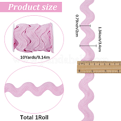 10 Yards Polyester Lace Ribbon&nbsp;OCOR-GF0006-01