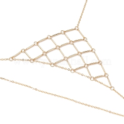 304 Stainless Steel Triangle Mesh Toe Ring Anklets for Women&nbsp;AJEW-AN00665