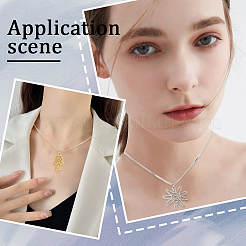 12Pcs 2 Colors 304 Stainless Steel Serpentine Chain Necklaces Set for Men Women&nbsp;NJEW-SC0001-24