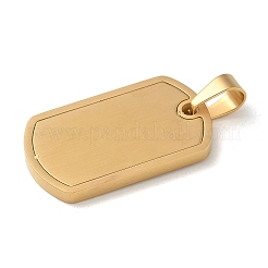 PVD Vacuum Plating 304 Stainless Steel Stamping Blank Tag Pendants&nbsp;X-STAS-G346-20G