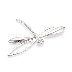 304 Stainless Steel Dragonfly Pendant Cabochon Settings&nbsp;STAS-T069-24P