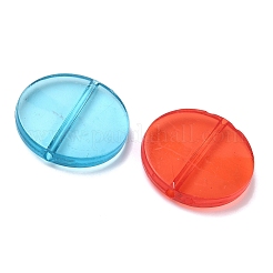 Flat Round Transparent Acrylic Beads&nbsp;MACR-R546-26
